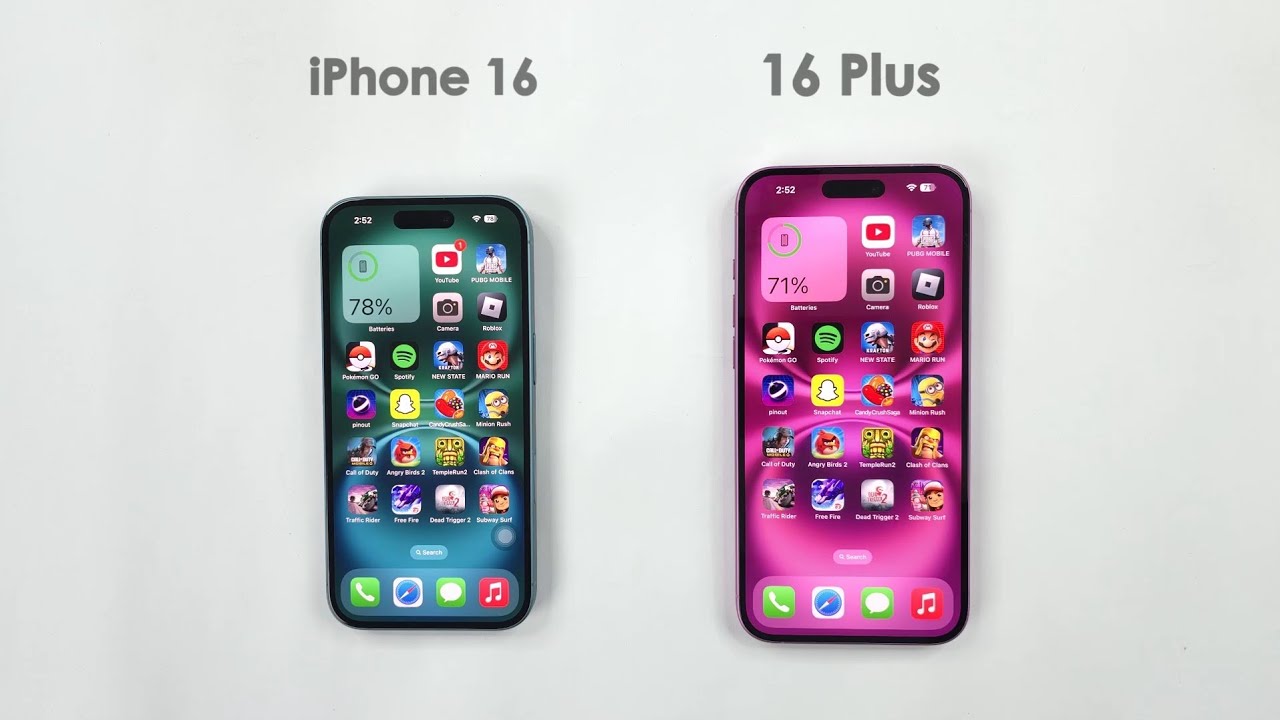 早い者勝ち　iPhone16plus iPhone 16 vs iPhone 16 Plus - Speed Test 2025 - YouTube