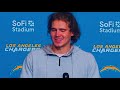 Los Angeles Chargers Quarterback Justin Herbert after win over Pittsburgh Steelers postgame press