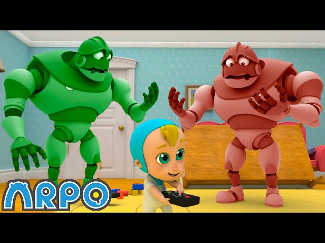 Remote CONTROLLING BABY 🎮 | ARPO The Robot | Funny Kids Cartoons | Kids TV Full Episode Compilation class=