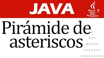 6. Pirámide de asteriscos en Java - Netbeans | Java