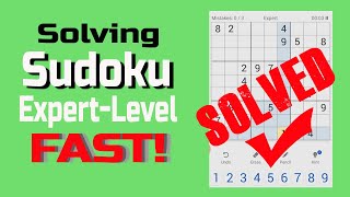 How to solve Sudoku Expert level fast screenshot 5
