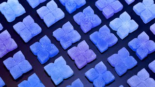 紫陽花のフローティングキャンドル作り。 diy craft hydrangea candle