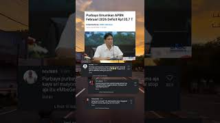 purbaya umumkan APBN februari 2026 defisit Rp 135,7 T. #geger #shortvideo #masukberanda #viral
