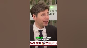 Rare interview with Sam Altman  On AI and Elon Musk