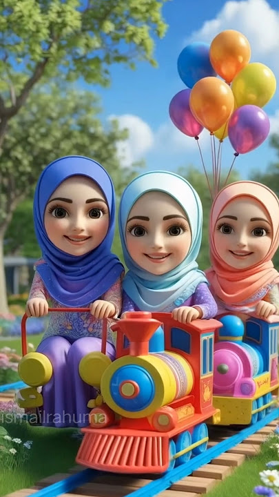 train 🚂 cartoon video islamic cartoon video #cartoon #cute