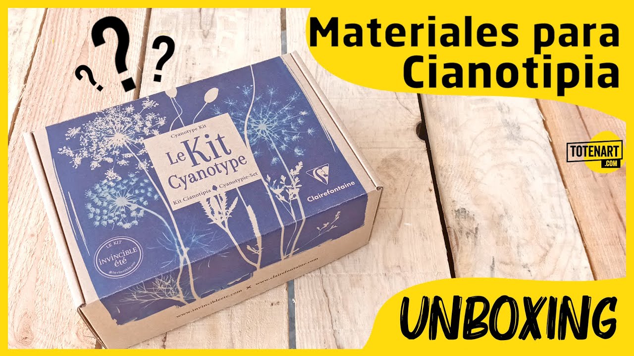 Materiales para hacer cianotipia 📦 Unboxing: Kit completo cianotipia 