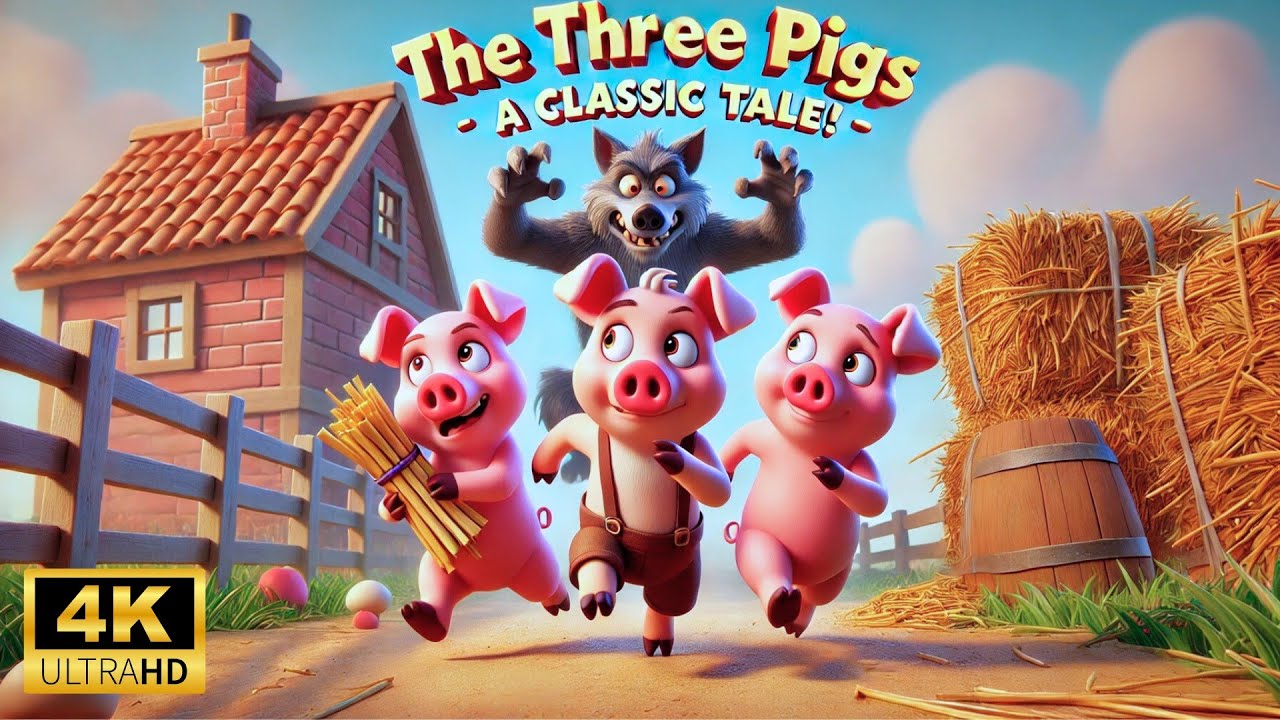 Three Little Pigs 🐷 vs. The Big Bad Wolf 🐺 | Bedtime Stories for Kids ...