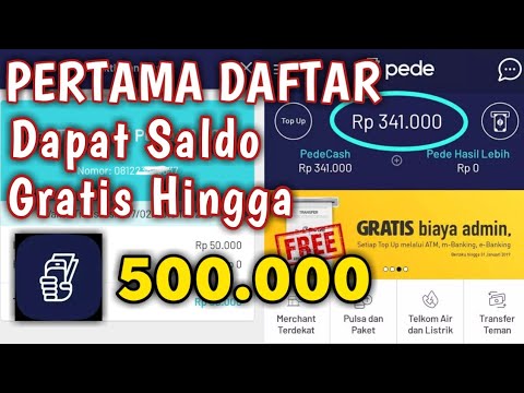 GRATIS SALDO HINGGA 500.000 || Cara Mendapatkan Pulsa Gratis - Aplikasi PEDE. 