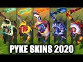 All Pyke Skins Spotlight 2020 (League of Legends)