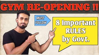 GYM REOPENING IN INDIA | New Gym Rules (Very Strict)