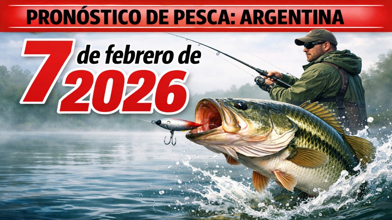 PRONÓSTICO DE PESCA en Argentina el 7 de febrero de 2026 ¡Deja todo y a pescar!