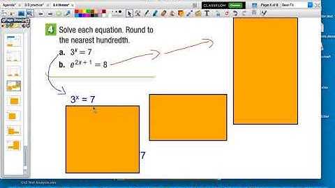 3 -4 Notes: Solving Exponential and Logarithmic Equations