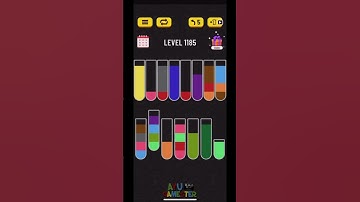 Water Sort puzzle level 1185 | AYU Gamester #shorts
