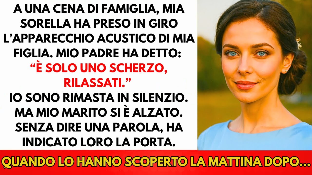 A Cena, Mia Sorella Ha Deriso L'apparecchio Acustico Di Mia Figlia. Papà: 