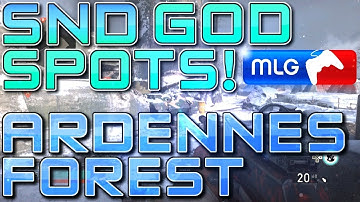 SND GOD SPOTS on ARDENNES FOREST! (COD WW2 Best Competitive Plant Spots) Call of Duty: WWII