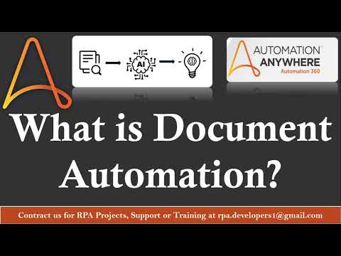 What is Document Automation in Automation 360? Automation Anywhere | Automation Anywhere A360