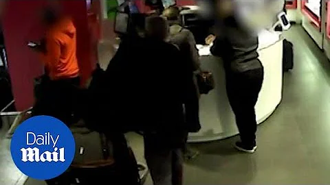 Met Police CCTV shows brazen bag theft at Heathrow...