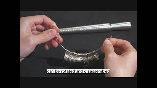 PHYHOO Ring Mandrel Sizer Metal Jewelry Measuring Size 1-13 With Jewelry Sizer Tool