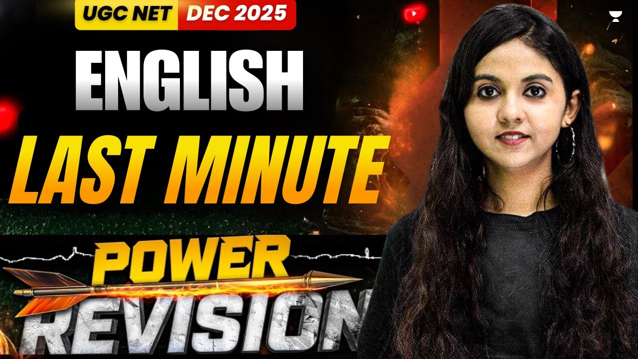UGC NET English Dec 2025 | Last Minute Revision 5th Jan Exam | Neerja ...