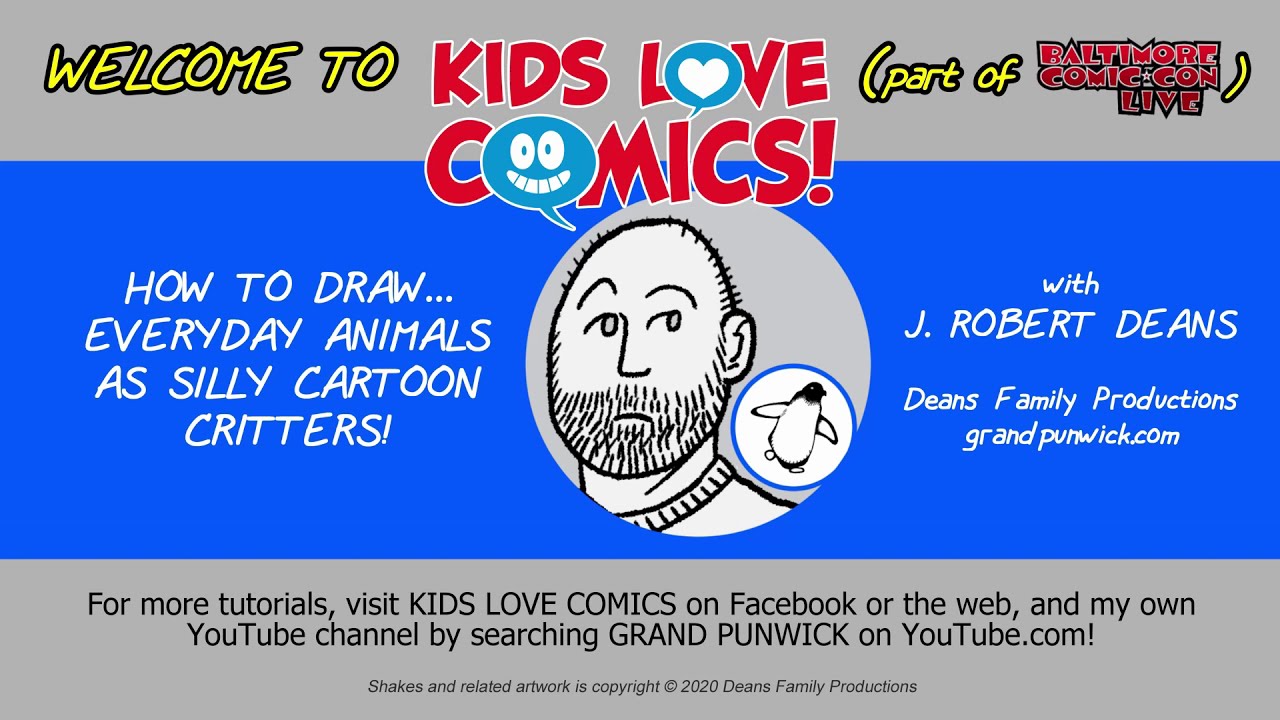 Tutorial: Draw Animals as Cartoon Characters with J. Robert Deans Drawing