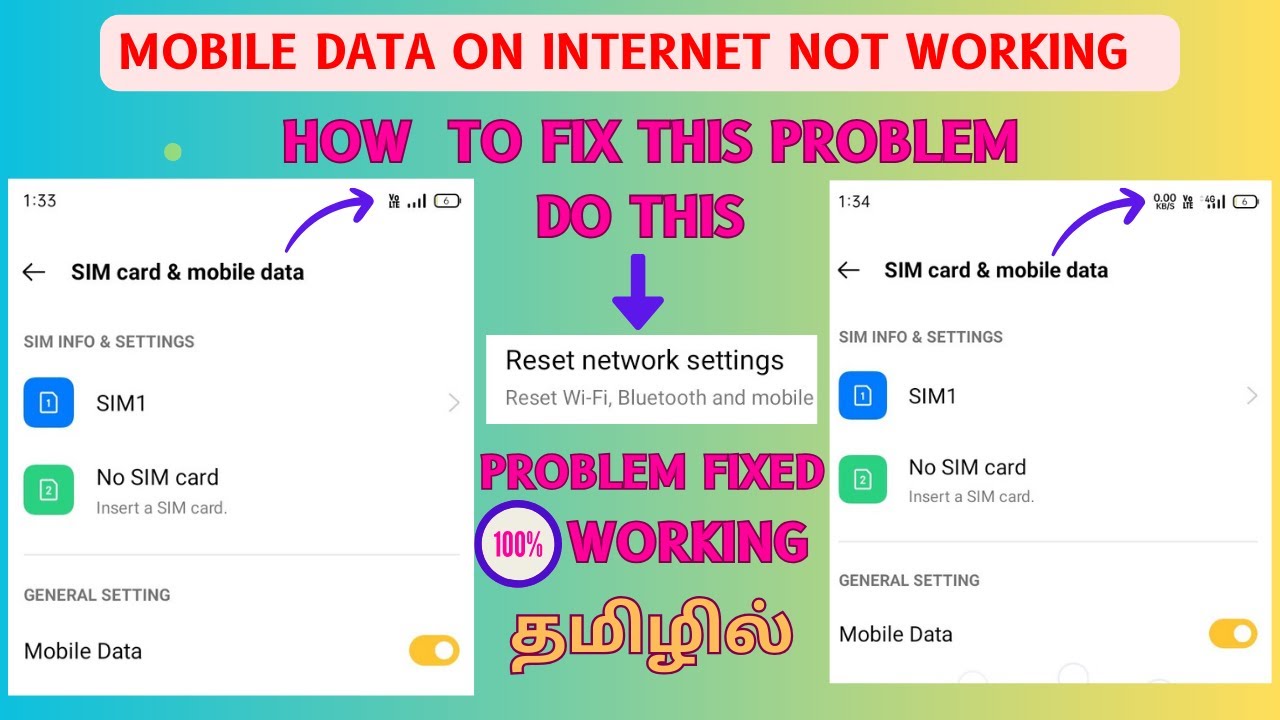 Internet not working in mobile/ How to fix this problem in Tamil//AG ...