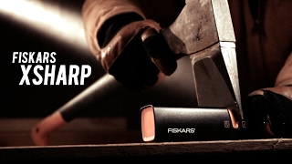 Fiskars Xsharp Fiskar Powergrip Knife With Sharpener