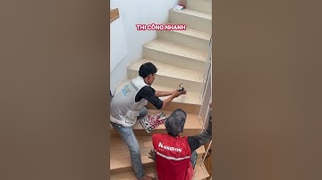 Hướng dẫn thi công mặt bậc cầu thang nhựa vân gỗ vừa nhanh vừa đẹp