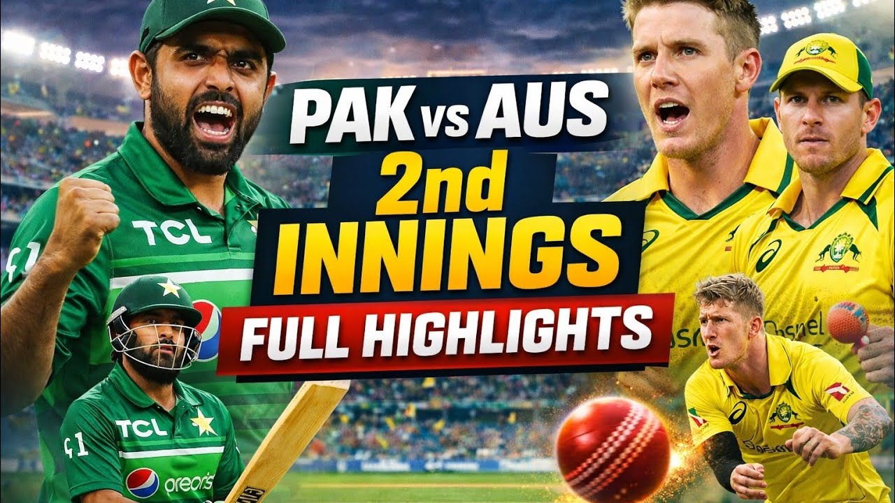 Матч 3.. Пакистан против Австралии, 3-й матч T20I 2026 | Полный обзор 2-го иннинга | PAK vs AUS