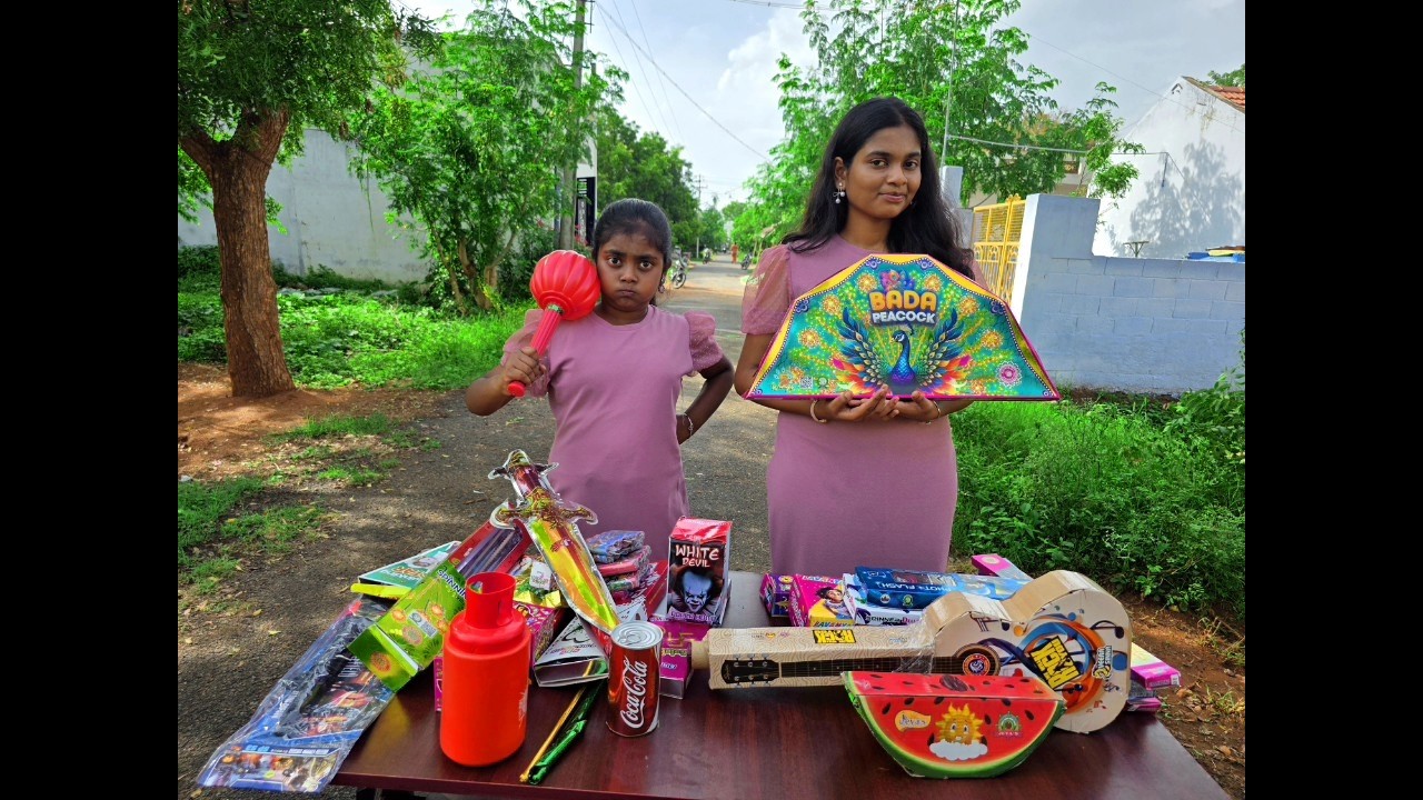 UNBOXING Diwali Crackers 🎊 🧨 💥 Diyaishwarya I UNBOXING I DIY 