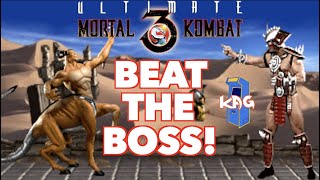 How to Beat Motaro & Shao Kahn Ultimate Mortal Kombat 3! | Beat The Boss!
