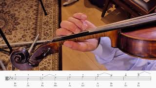 Viola B♭ Major scale, Play through (♩ = 100)  STUDENT