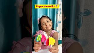 Paper umbrella ☔️ craft 🦋#shorts #craftideas #trending #papercraft #viral #misti