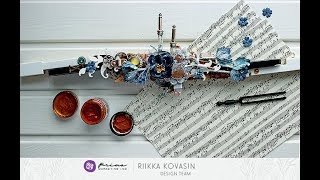 Blue Notes - Altered Piano Keys By Riikka Kovasin