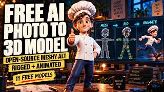 Photo to 3D Model With Free AI (Meshy & Tripo Alternative)