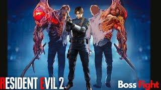G Virus William Birkin Resident Evil 2 First Boss Fight Cutscene