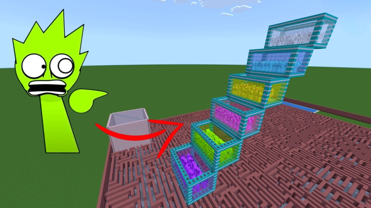 Sprunki vs Horror Sprunki in Minecraft All New Inc Minecraft TNT...