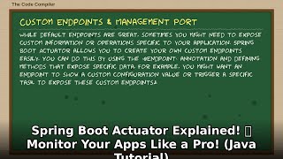 Unlock Spring Boot Actuator! 🚀 Master Java App Monitoring (Java Tutorial)