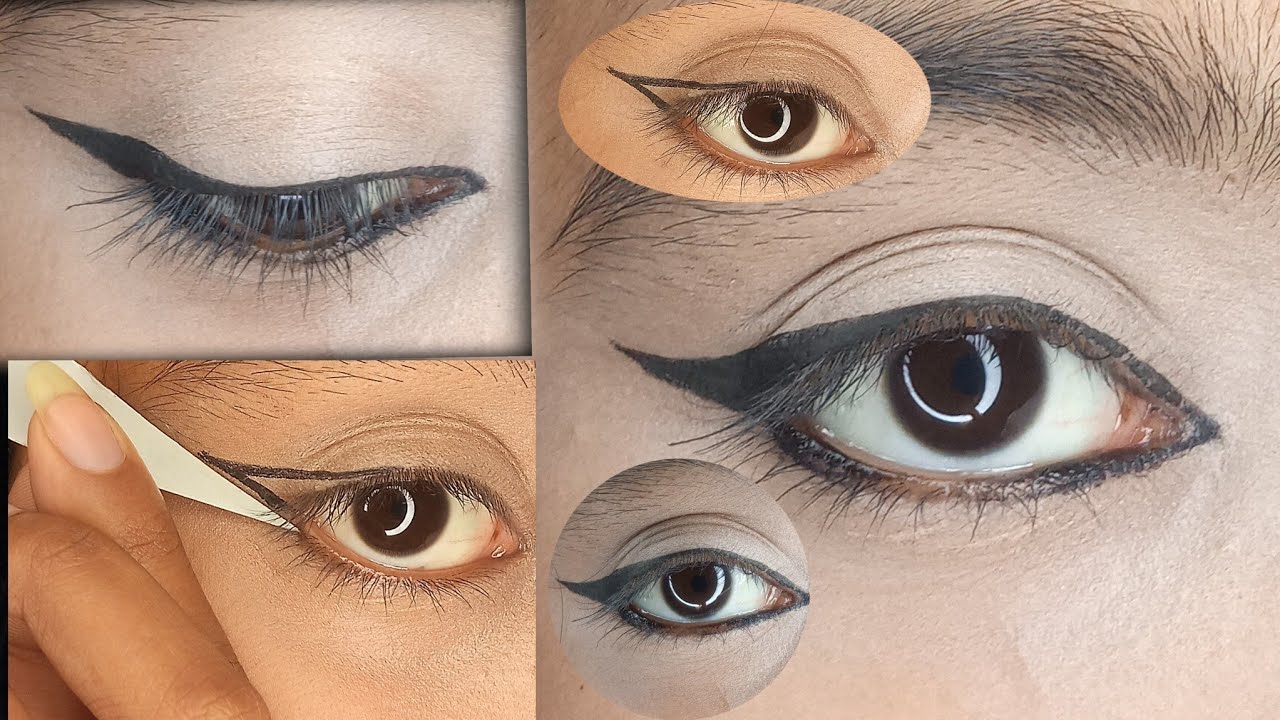WINGED EYELINER (HACKS) TUTORIAL FOR BEGINNERS EASY STEPBYSTEP