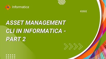 How to use Asset Management CLI in Informatica (Part 2)