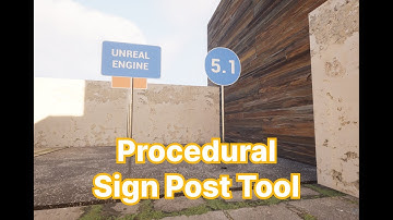 Procedural Sign Post Tool - Geometry Script in Unreal Engine 5.1
