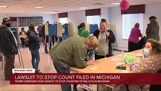 Trump campaign files lawsuit in Michigan to stop vote counting