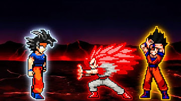 Amazing 🤩 | Goku TP OP (all form) VS Evil Goku TP OP & Gokhan OP in Jump Force Mugen