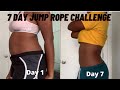 7 Day Jump Rope Challenge Transformation