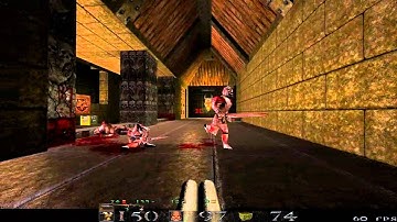 Quake 1 HD in 2013 (DarkPlaces Epsilon Ultra) - E1M2 100% Walkthrough (with all secrets)