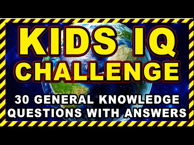 Kids Simple General Knowledge Quiz | Classroom Brain Games class=