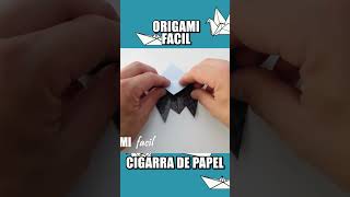 SORPRENDE a tus AMIGOS con esta CIGARRA DE PAPEL | ORIGAMI facil