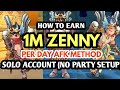 RAGNAROK: EARN 1M ZENNY A DAY Single account (NO SLAVES)