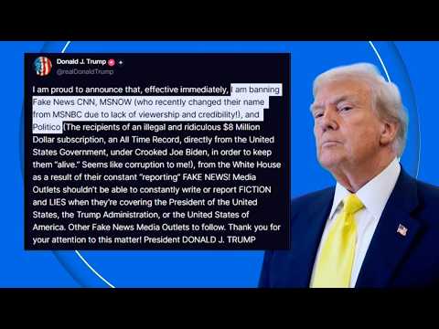 MS NOW, CNN and Politico say their journalists were denied access to White House after ban