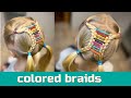 hairstyle for toddler - bright braids for little girls