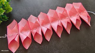 : Amazing Ribbon Flower Easy DIY Ribbon Flower Hand Embroidery design Cloth Flowers